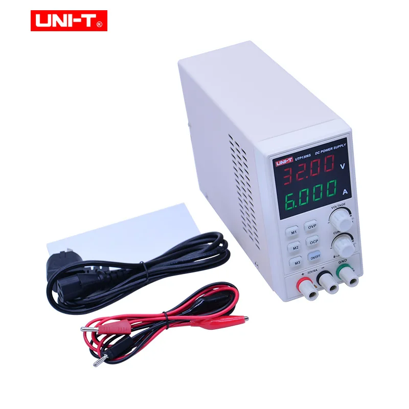 UNI-T UTP1306S DC Питание переменной, 32 V/6A Регулируемый переключения регулируется Питание цифровой с зажимы типа «крокодил»(220 V 50Hz