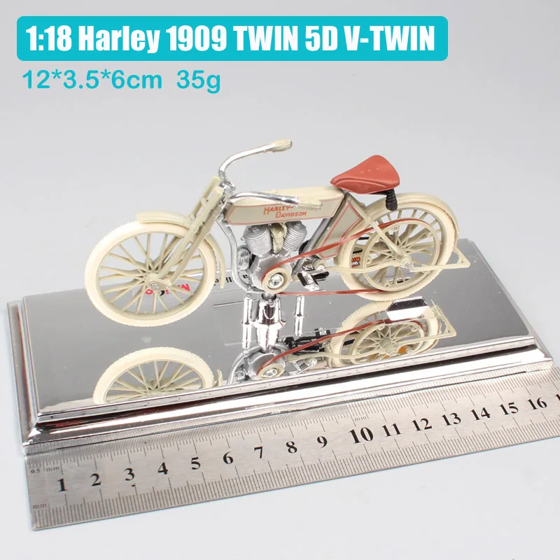 1:18 Maisto kids 1909 Твин 5D V-TWIN велосипед античный Мини винтажная литая под давлением модель мотоцикла Коллекция игрушек для детей