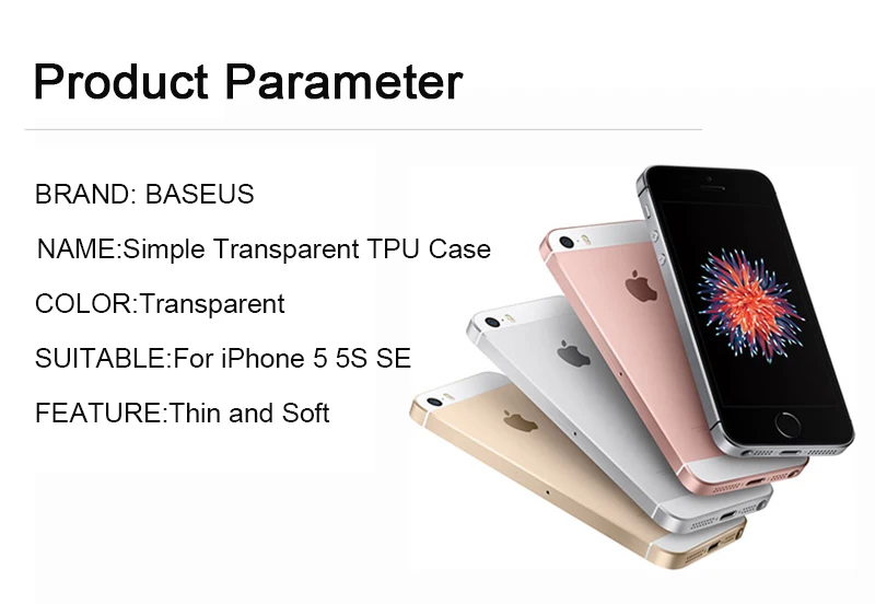 Baseus For iPhone 5 5s se case (9)