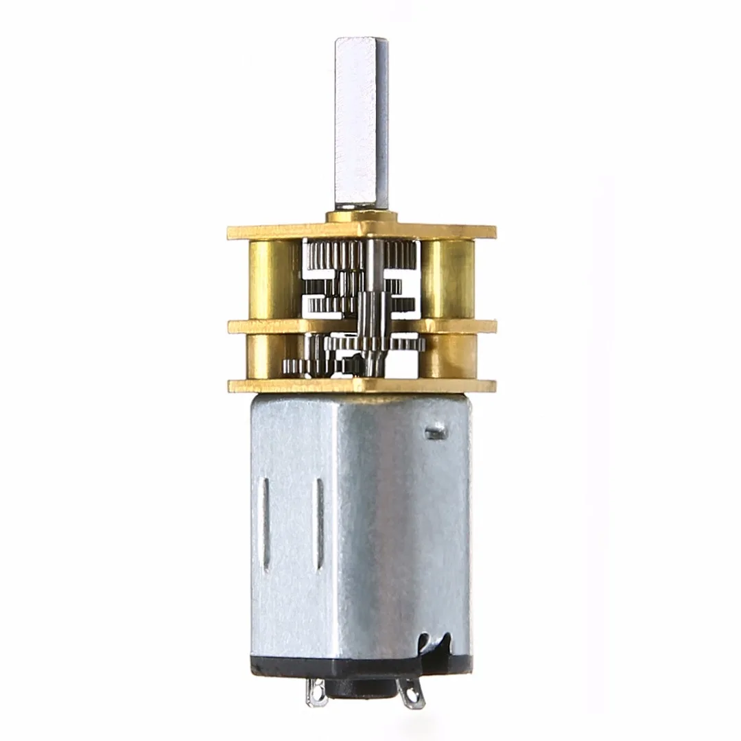 1pc Mayitr 60 RPM DC 6V 0.3A DC Geared Motor Box Powerful High Torque Mini Electric Motors Replacement For Robot 3mm Shaft