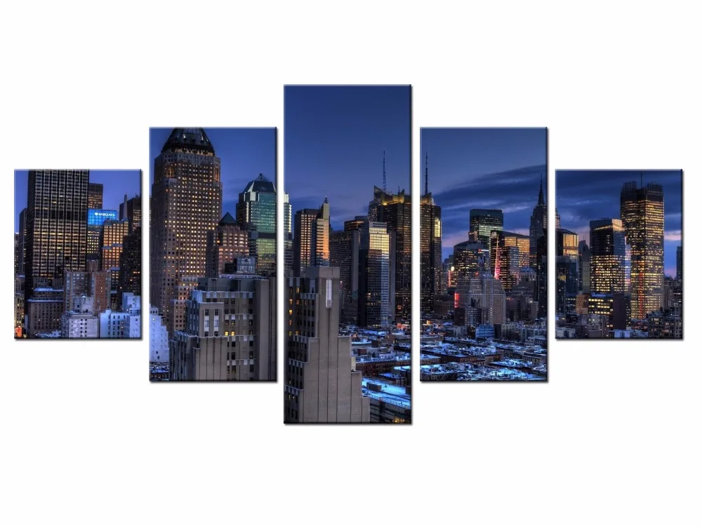 

5 Panel Beautiful city view Wall Pictures for Living Room Picture Print Painting On Canvas Wall Art Home Decor/XC-City-76