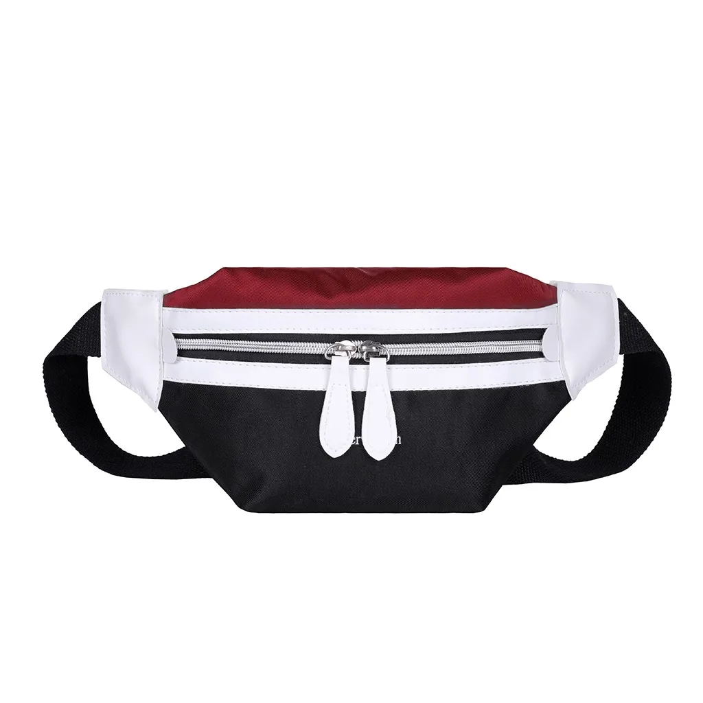 MUQGEW Women's Waist Bag Fashion Canvas Letter Shoulder Chest Bags Solid Color Travel Hip Bag Sporting Leisure Belt Bag