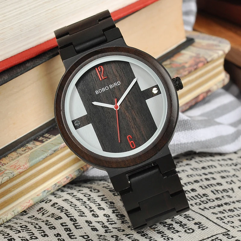 BOBO BIRD Wooden Watches New Arrival Quartz Watch Men Women Timepieces for Gift Relogio K-Q19
