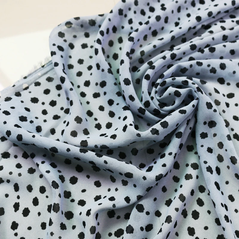 

geometric dress material polka dot soft pearl chiffon geoegette voile