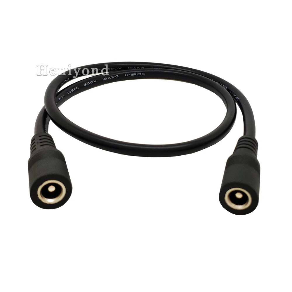 

4PCS 5.5mm x 2.1mm DC Jack Connectors Power Extension Cable 18AWG Female DC Plug Adapter For CCTV Camera or LED Strip