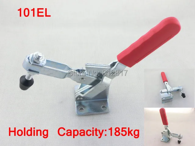 

Rubber Cap Spindle Vertical U Bar Palstic Cover Side Mounted Metal 360Kg 793 Lbs Holding Capacity Vertical Toggle Clamp
