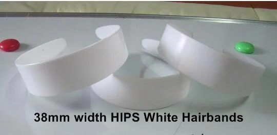 10, 12, 15, 25 мм ширина ABS/HIPS/металл пластик для взрослых женщин повязки для волос девочек детей повязки для волос повязка для волос EH68-1 - Цвет: 38mm HIPS White