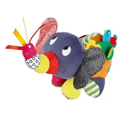Детские обучающие игрушки для детей мягкие игрушки мультяшный слон детская погремушка слон удерживающая детская игрушка 0-12 месяцев