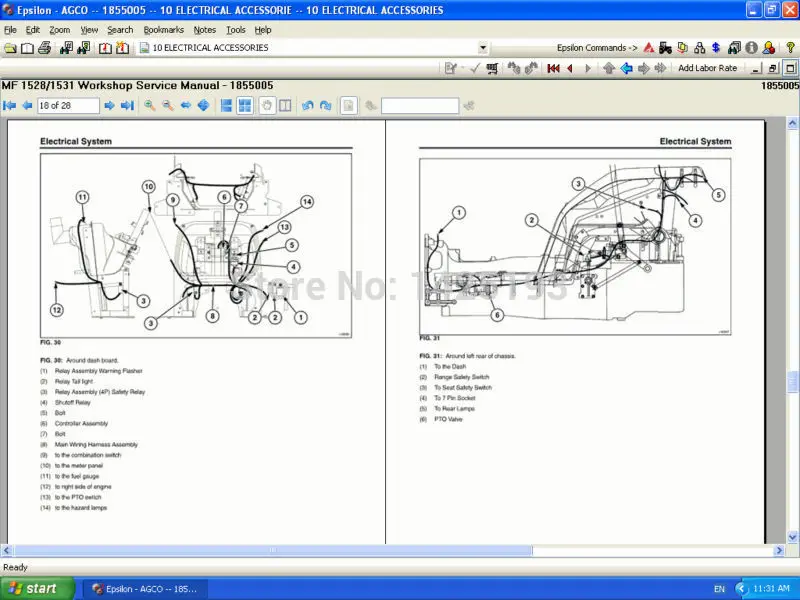 Инструкции по ремонту Massey Ferguson USA NA