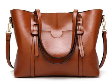 Женская сумка, женские кожаные сумки, роскошные женские ручные сумки с карманом для кошелька, женская большая сумка-тоут, Bolsos Mujer, дизайнерские C834 - Цвет: Коричневый