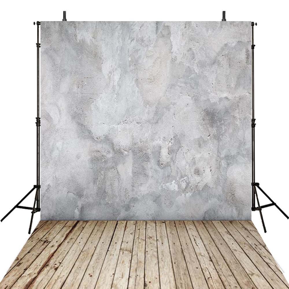 Newest Wood Floor Photography Backdrops Solid Wall Backdrop For