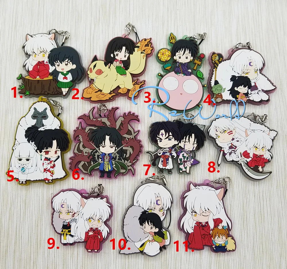 

Hot Anime Inuyasha Key Chain Key Ring Phone Charm Pendant Strap Cosplay Prop