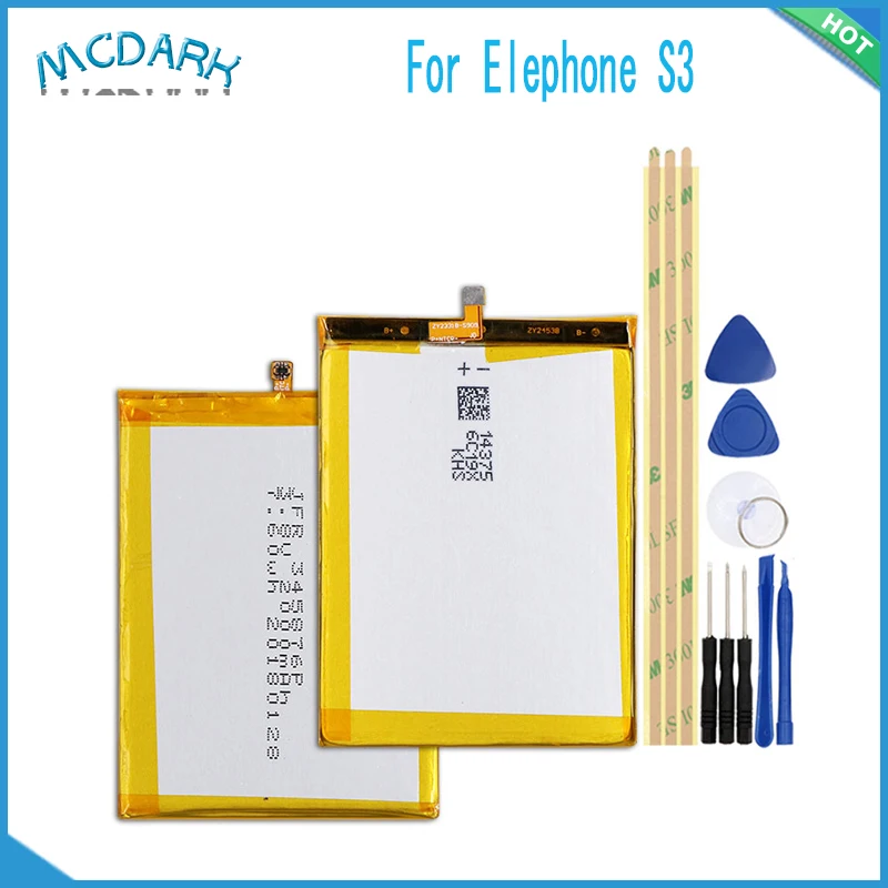 Mcdark 2100 мАч Высокая емкость для Elephone S3 батарея запасные батареи сотового телефона