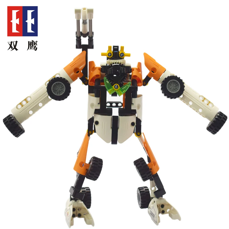 

Technic Series Pull Back Tank Transformation Building Block Enlighten DIY Compatible with LegoINGlys Educational Toy 294 pcs