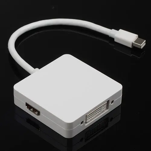 10 قطعة 3 في 1 البسيطة موانئ دبي DisplayPort إلى موانئ دبي DVI HDMI كابل محول للحاسوب النقال الهواء