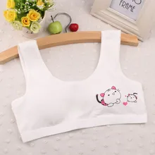 Новинка, 1 предмет, милые детские футболки для девочек, с принтом, спортивный бюстгальтер для no7