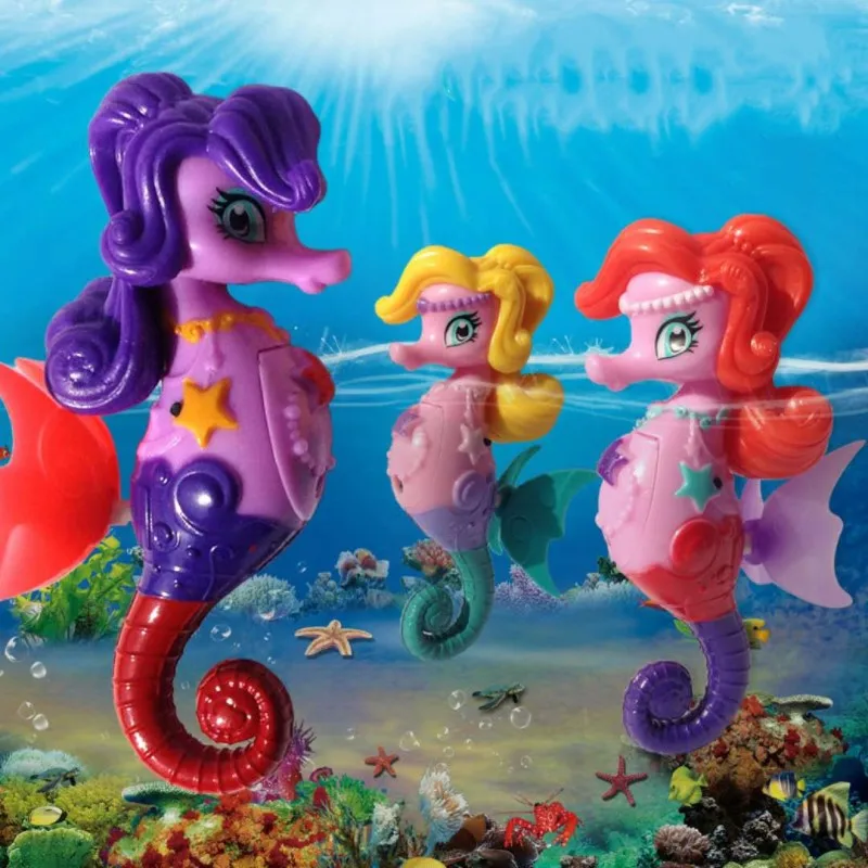 

2018 New Funny Robofish Activated Battery Powered Robo Fish Toy Childen Kids Robotic Pet Gift Swimming Hippocampus Seahorse Toys