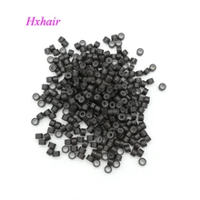 20000 шт 4,5 мм с силиконовыми микро алюминиевыми кольцами/звеньями бусин/черный D-коричневый L-коричневый D-блонд