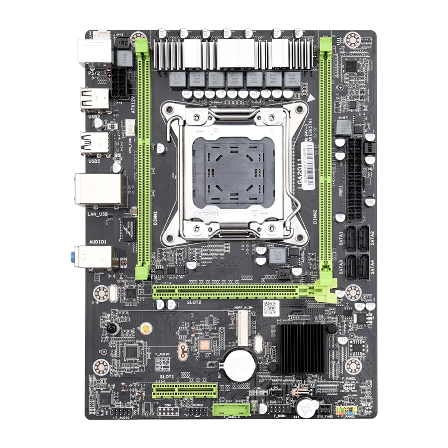 Kllisre X79 M2 материнская плата LGA2011 M ATX USB2.0 PCI-E NVME M.2 SSD поддержка памяти REG ECC и процессор Xeon E5