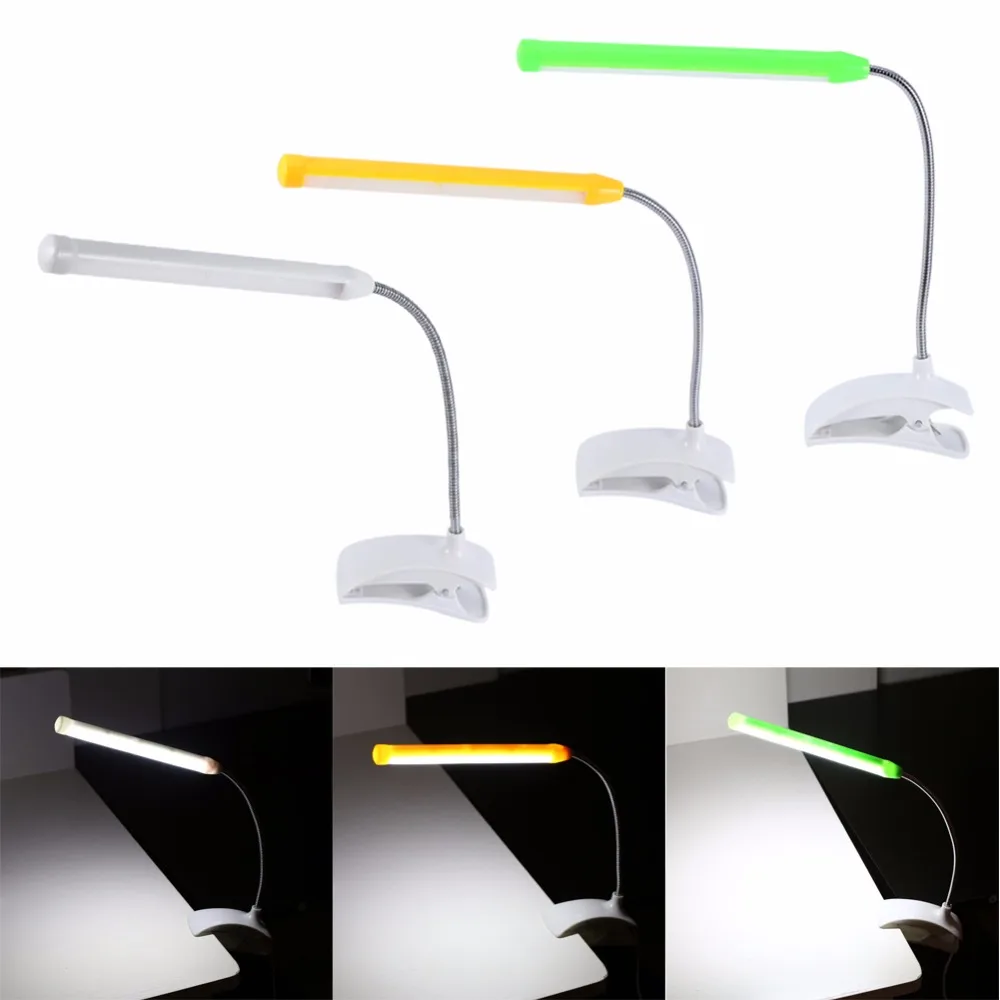 

luminaria de mesa 1Pc USB LED Table Light Desk Lamp Clip Eye-care Reading Light Lamp for Laptop Bedroom 3 Colors lampe de bureau