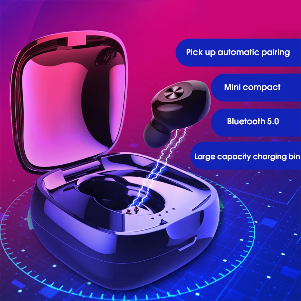 Kebidu XG12 TWS True Wireless Earphone Bluetooth 5.0 Headphone HiFi Binaural Stereo Sound Earburd Auto Pairing Headset for Phone |