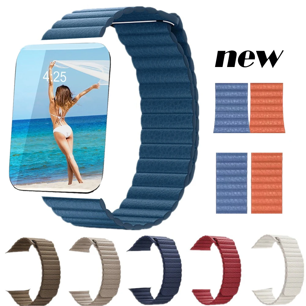 Leather Loop Strap For Apple Watch Band 4 Iwatch Series 3 2 1 44mm 40mm 42mm 38mm Watchband Correa Sport Wristband Bracelet Leather Loop Strap For Apple Watch Band 4 Iwatch Series 3 2 1 44mm 40mm 42mm 38mm Watchband Correa Sport Wristband Bracelet