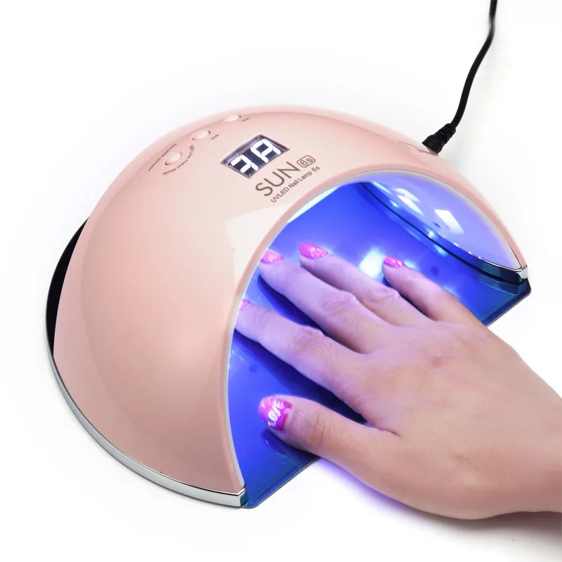 SUN6s 48W UV Lamp For Nail Manicure Timer LCD Display Smart 2.0 Nail