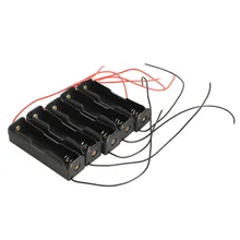 5pcs/Lot Single Slot 18650 Mobile Battery Clip Case Holder with Wire Leads DIY