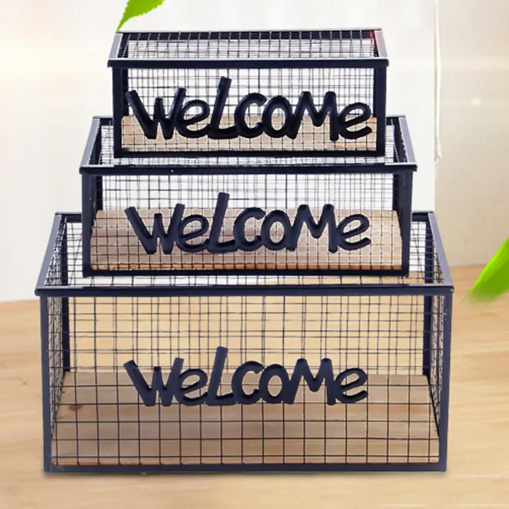 

Metal Basket For Fruits Iron Storage Baskets creative home Kitchen Fruit Storage Basket Desktop Book Organizer for Sitting Room