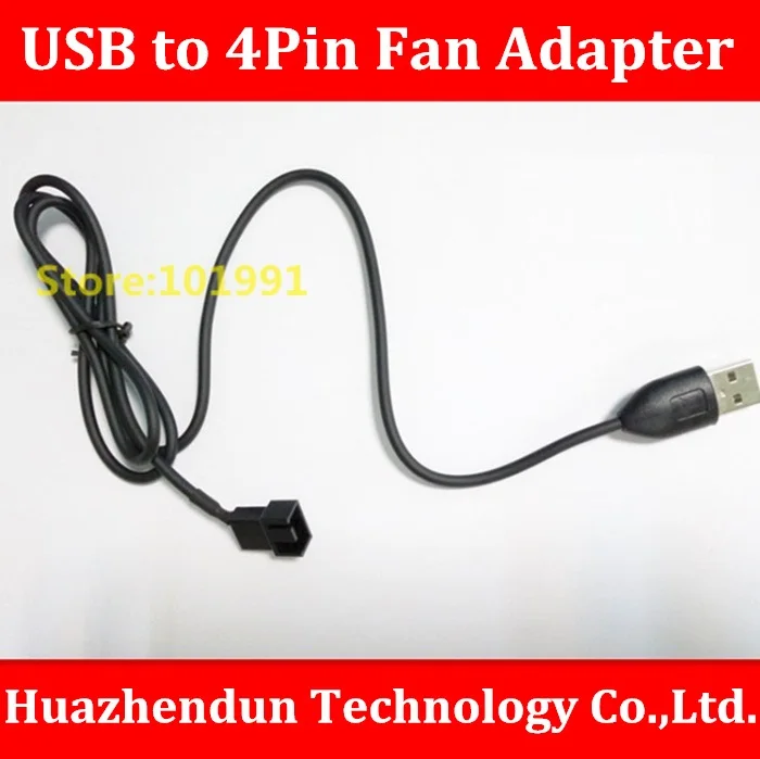 Free Shipping Brand New USB to 3Pin/4Pin PWM Fan Adapter Power Cable