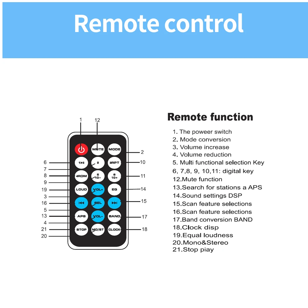 12 В автомобильный стерео fm-радио MP3 аудио плеер Поддержка Bluetooth телефон с USB/SD MMC порт Автомобильная электроника в тире 1 DIN MP3 play