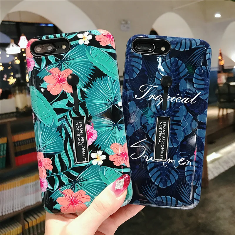 

Multi-funcational TPU Silicon Relief Retro Flower Leaves Phone Case For iPhone X XS XR XS Max 6 6S 7 8 Plus Case Back Cover Capa