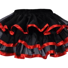 Черное Сетчатое платье с кружевом для украшения бантами Многослойные сексуальные микро мини юбка-пачка, юбка макси Cortas танцовщица Танцы