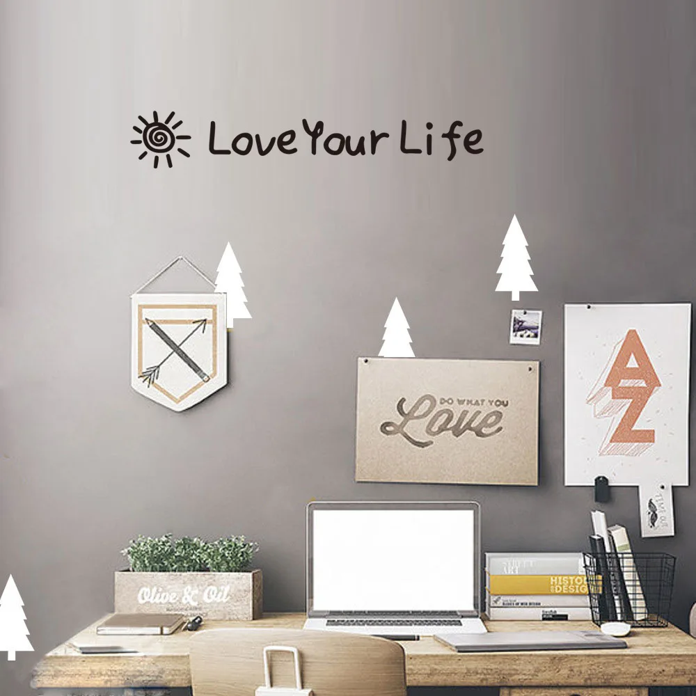 

Dream home KWK203 selling English sentences carved wall stickers bedroom living room decoration The Wall stickers