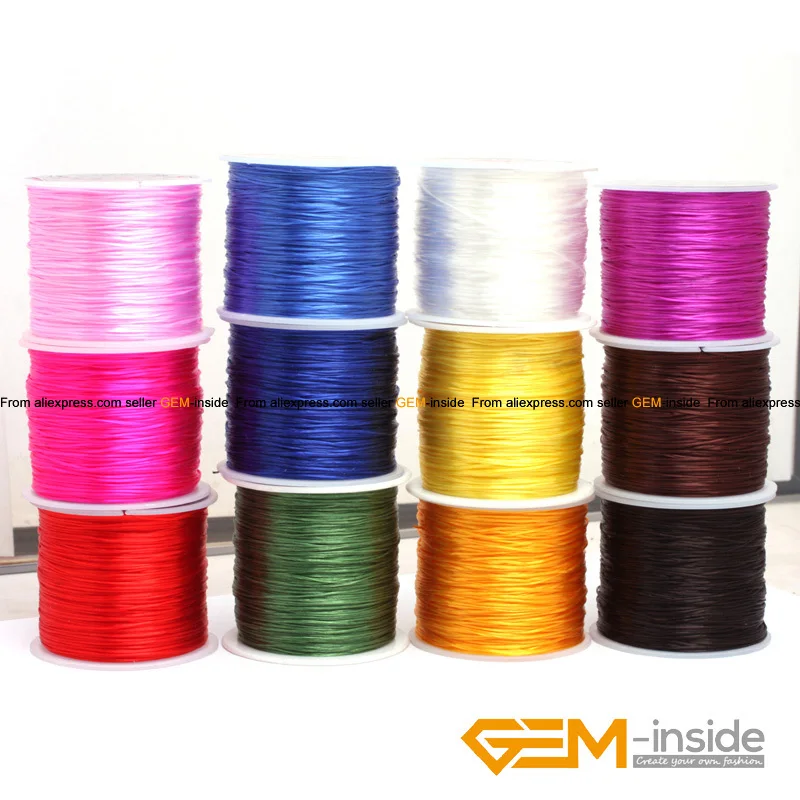 

Beading Cord:Pretty Crystal String 60 Yards 0.6x1mm Elastic Stretch Beading Spool Cord Roll 1 PCS Wholesale !