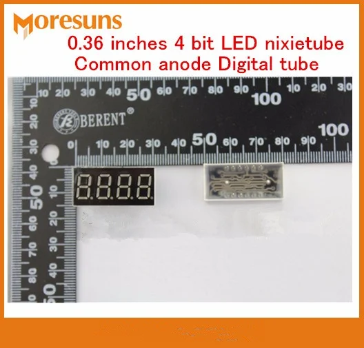 Быстрая бесплатная доставка 50 шт./лот Цифровой Tube 0.36 дюйм(ов) 4 бит LED nixietube общий анод цифровой трубки 3461 светодиодный цифровой трубки