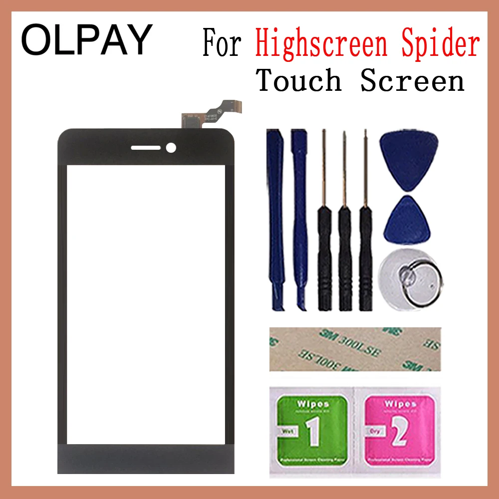 OLPYA 5 0 ''мобильный телефон сенсорный экран паук дигитайзер панель переднего