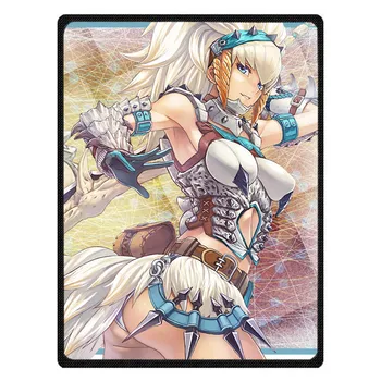 

Adult Autumn Winter Summer Spring Warm Blanket Super Soft Coral Fleece Bed Sofa Monster Hunter Manga Pattern Blanket