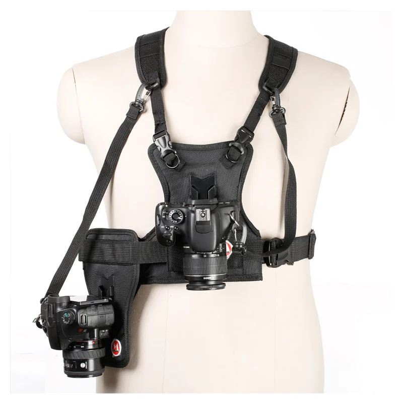 Carrier II Multi Dual 2 Camera Carrying Chest Harness System Vest Quick