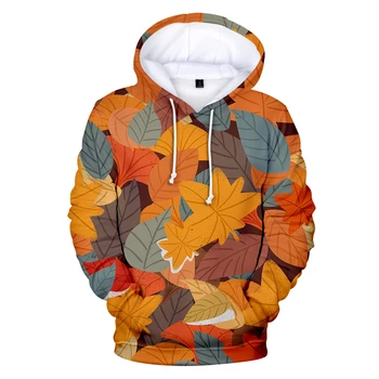 

Leaf Nature Style Hoodies 3D Print Casual Sweatshirts Hot Sale Harajuku Long Sleeve Clothes 2019 Kpop Hooded Tops Plus Size
