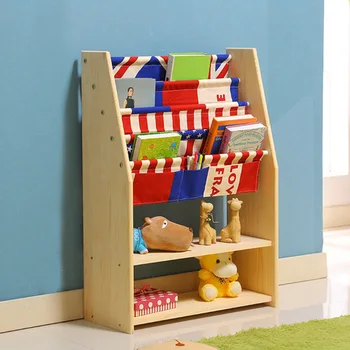 

kids Bookcase Living Room Furniture solid wood kids bookshelf cabinet magazine storage rack new 90*28*63.5cm estanteria infantil