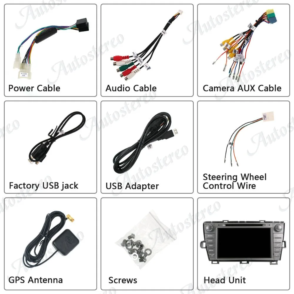 Discount Android 9.0 Car DVD Player GPS Navigation Stereo head unit For Toyota Prius 2009-2013 Car Radio tape recorder multimedia music 5
