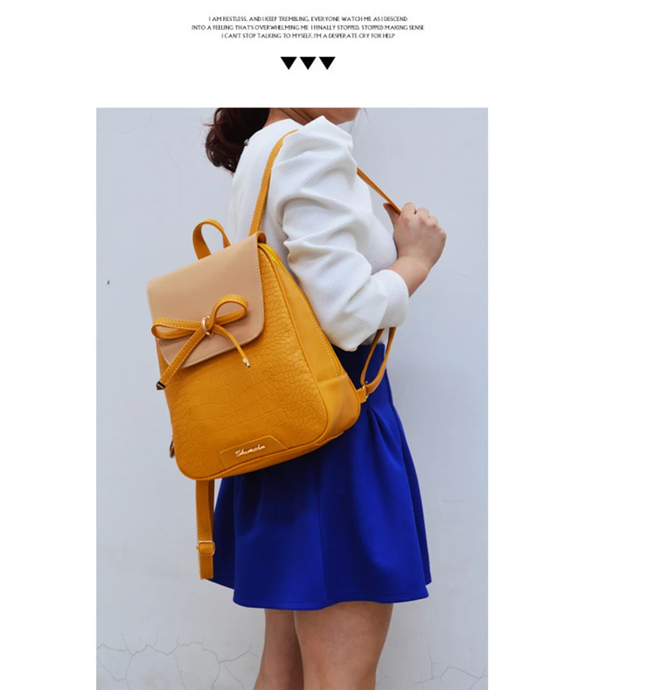 para meninas adolescentes kawaii arco mochila pequena
