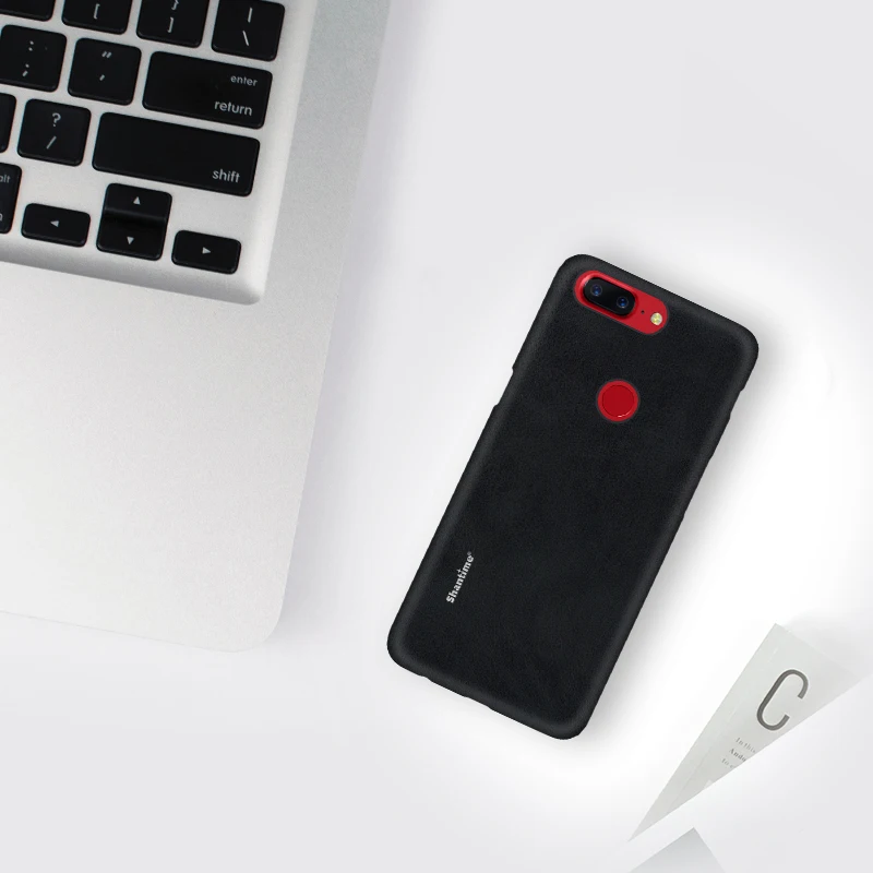 Роскошный Винтажный чехол из искусственной кожи для Oneplus 5 T, чехол для телефона Oneplus 5 T, чехол в деловом стиле - Цвет: Black