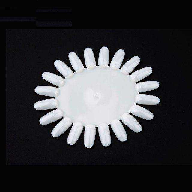 False Nail Tips Color Card Transparent White Buckle Ring Nail Art Practice Tools Manicure Patterns gel lacquer