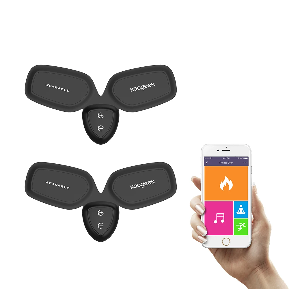 

Koogeek Smart Fitness Gear Fat Burning for Arm Fit Training with Wireless Charging Pad App Function Fitness Equipment messager
