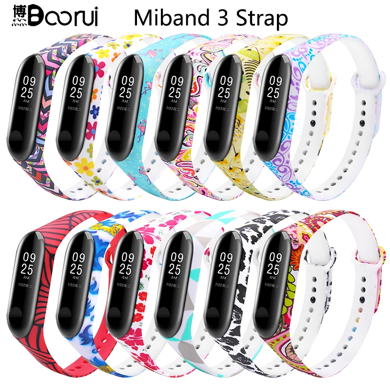 BOORUI Новый ремешок mi band 3 pulsera удобный mi band3 ремень разнообразные умные аксессуары ремешок для xiaomi mi band 3 браслет