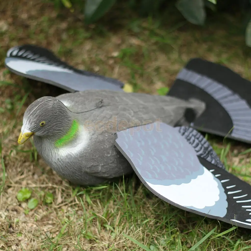 12 Types Simulation Feathered Male Duck Owl Swan Hawk Garden Decor Toy Against Pests Small Birds Rabbit Garden Yard