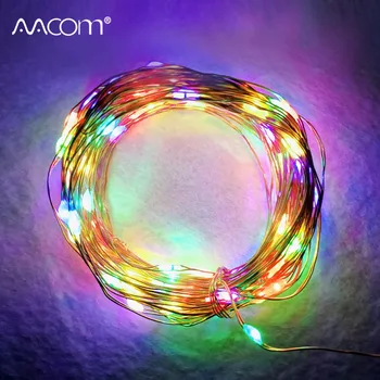 

5V 5M USB RGB LED Christmas String Lights 50 LEDs 8 Modes LED Cooper String Lights Home Indoor Outdoor Decoration Lighting