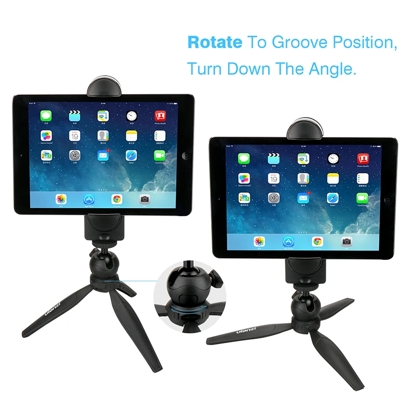  Ulanzi Tripod Mount Stand Bracket for iPad iPad Pro iPhone X smartphone Tablet PC Tripod Clamp adap